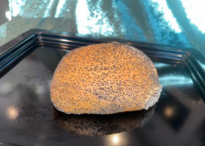 Rundstykke med blå birkes